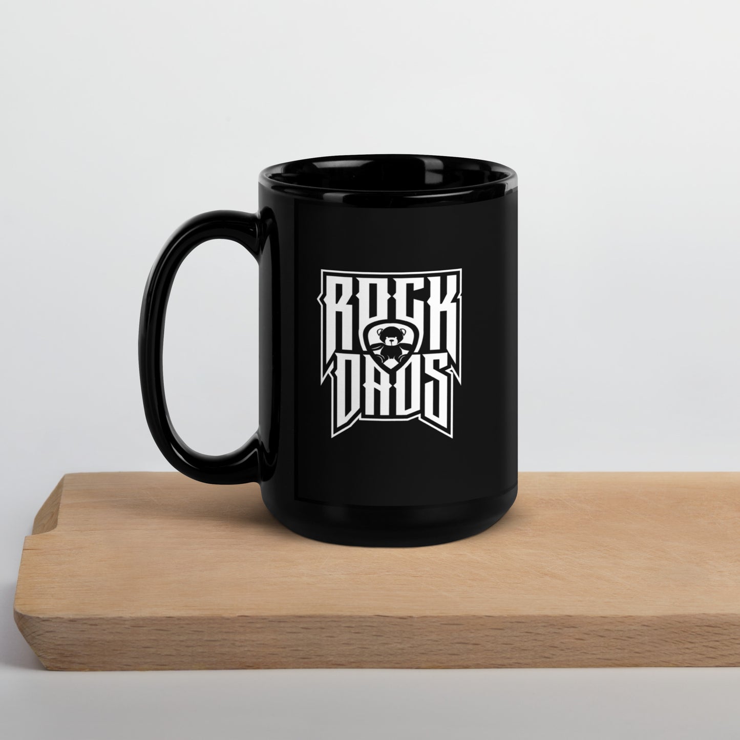 Rock Dads Black Glossy Mug 15oz